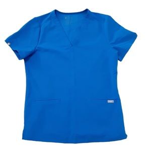 Royal blue figs scrub set